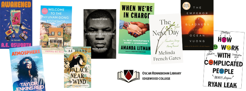 Collage of book covers with the titles "Awakened," "Atmosphere," "Welcome to the Hyunam-dong Bookshop," "Palace Near the Wind," "Baddest Man," "When We're in Charge," "The Next Day," "Emperor of Gladness," "How to Work with Complicated People"